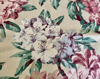 Waverly "Spring Garden" floral fabric vintage Waverly fabric Spring Garden pattern Scotchgard finish 100% cotton