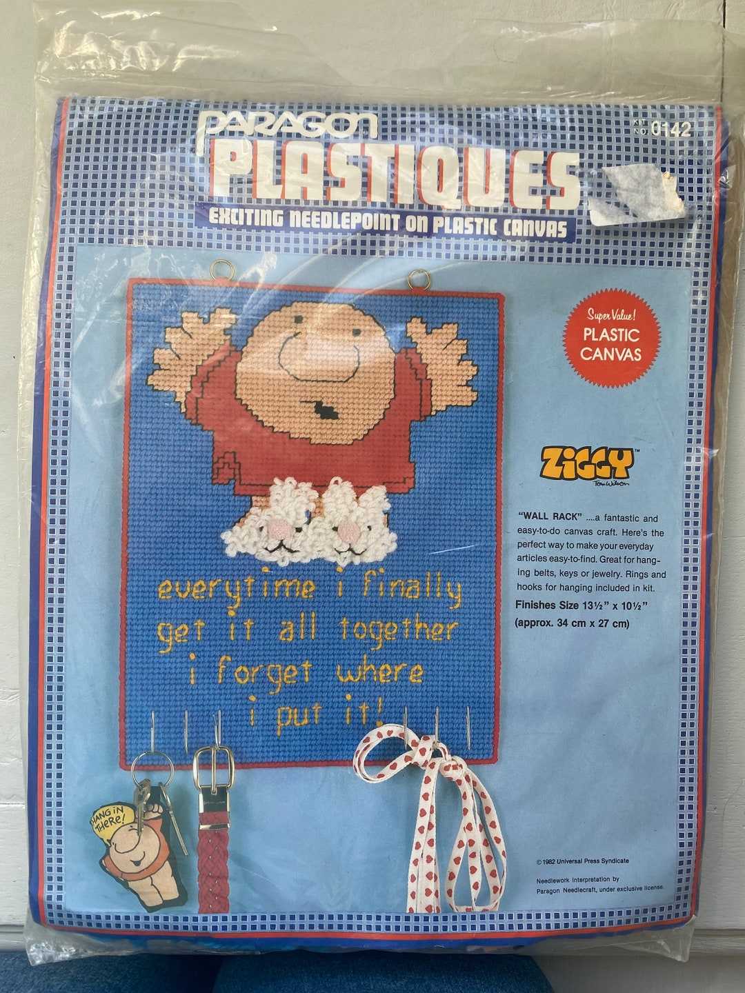 Vintage NIP 1983 Ziggy Comic Character Cross Stitch Art Needlepoint