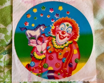 Lisa Frank clown Unicorn Markie sticker