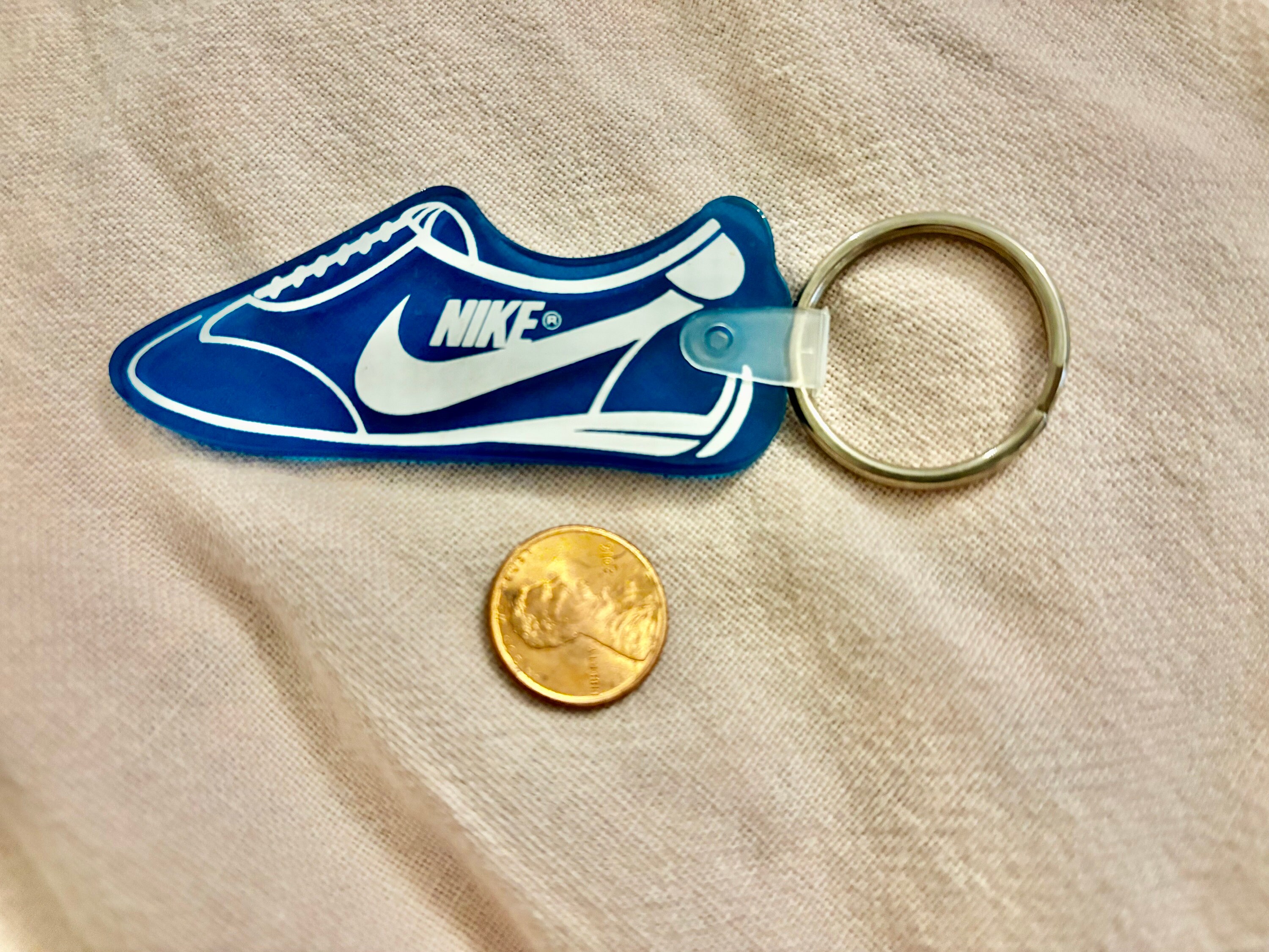 Retro Blue Silicone Nike Shoe Keychain Vintage Nike 80s Nike - Etsy