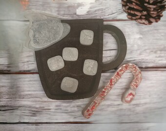 Hot Chocolate Resin Play Kit, Mug, Marshmallows, Whipped Cream