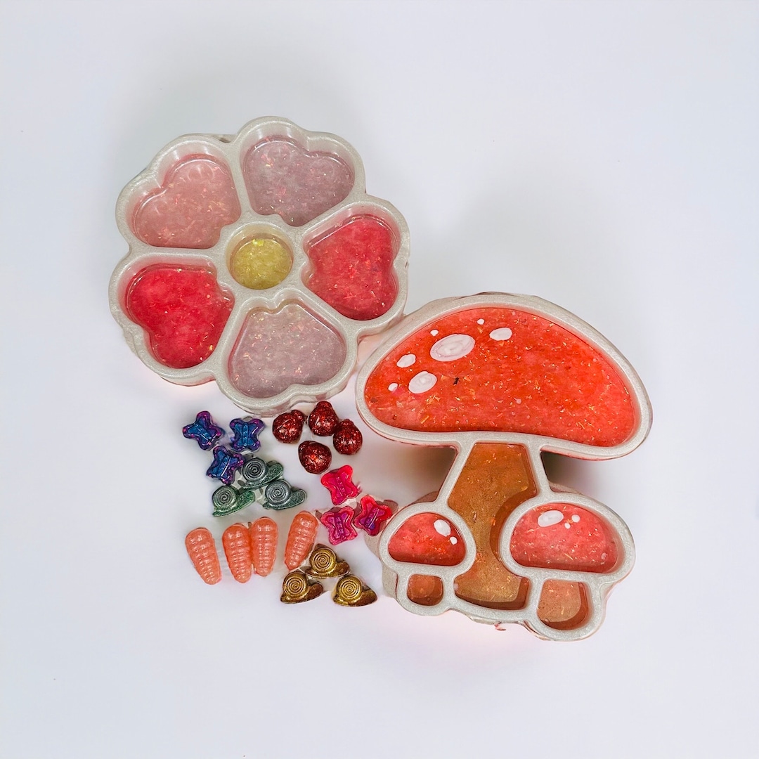 Flower Tray, Mushroom Tray, Bug Counters, Math Manipulatives ...