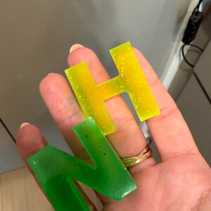 Neon Resin Letters, Numbers, Alphabet, Summer, Homeschool, Preschool, Elementary School, Toddler, Kids image 4