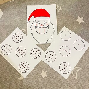 Santa Counting, Cookie Counting, Subitizing, Counting, Toddler, Preschool, Christmas, Worksheets