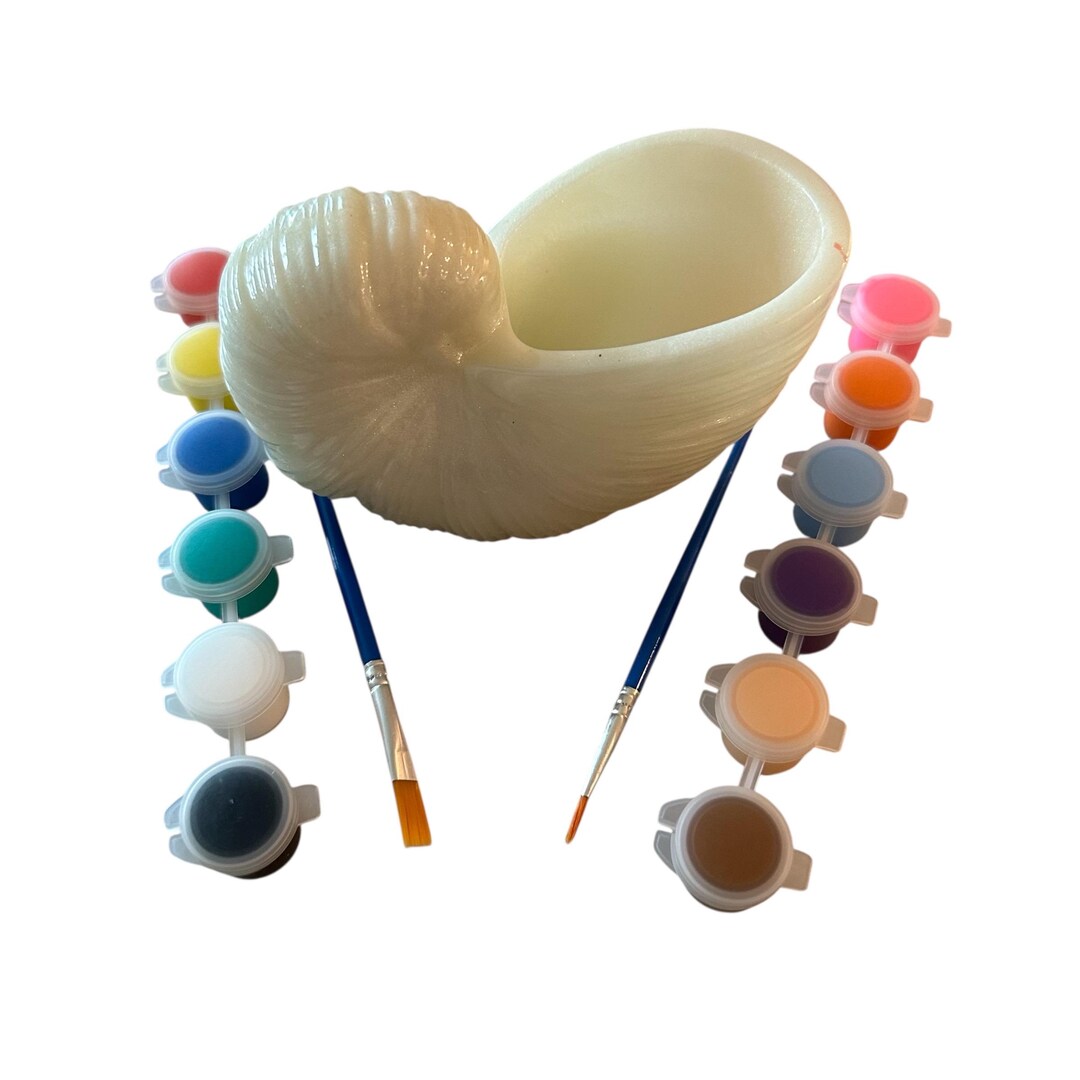 Seashell Play Paint Your Own Resin Seashell, Summer, Beach, Sensory Play, Messy Play ...