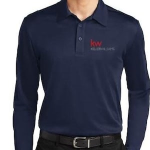Keller Williams Mens Long Sleeve Polo Shirt - Comfortable  Stylish Apparel