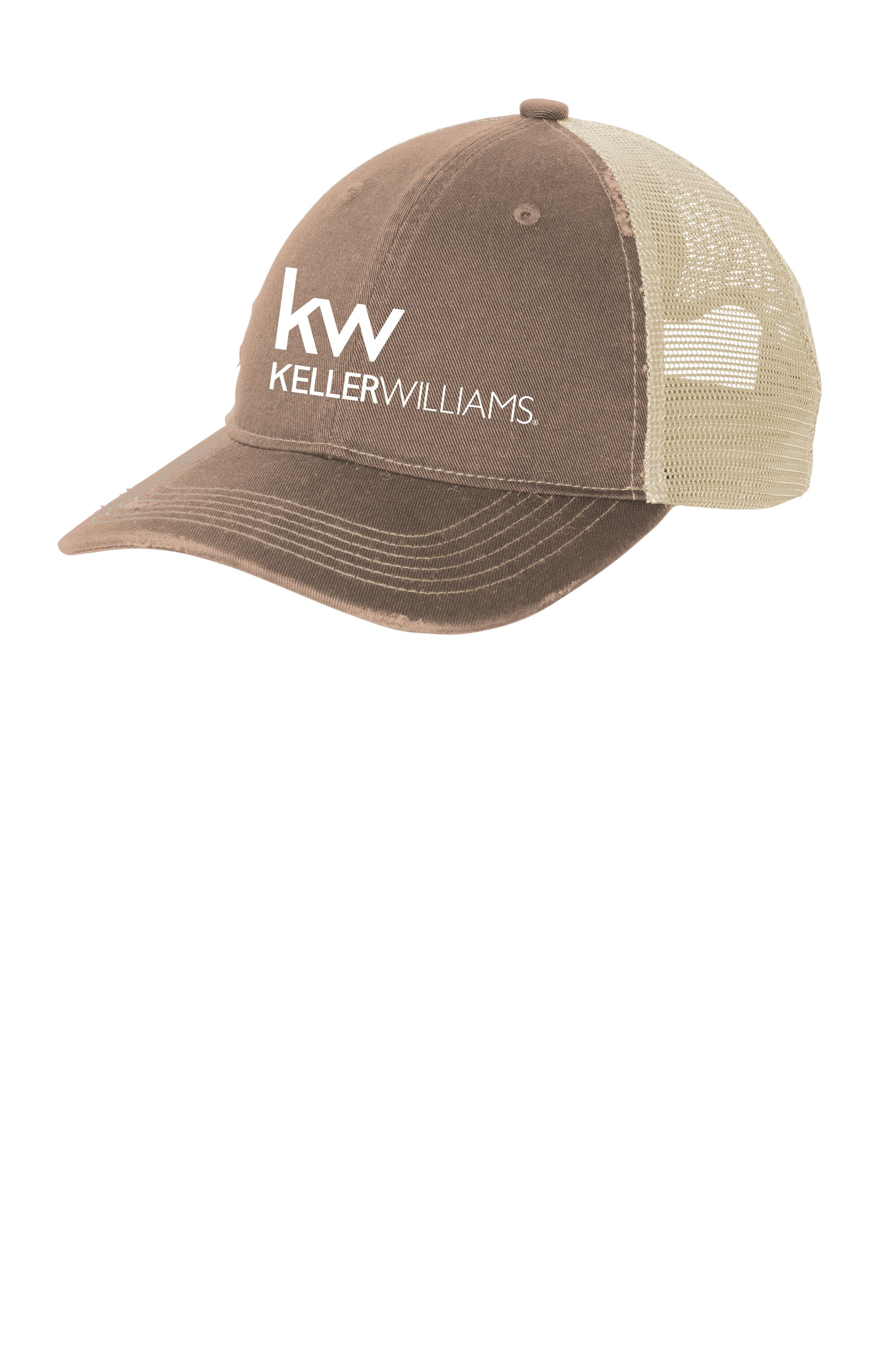 Keller Williams Distressed Cap With Mesh Back Mesh Back Kw Etsy