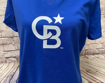 Coldwell Banker Ladies V-neck Tee Shirt; Heat transfer logo, ladies CB tee, ladies v-neck CB tee, casual CB shirt, realtor tee shirt