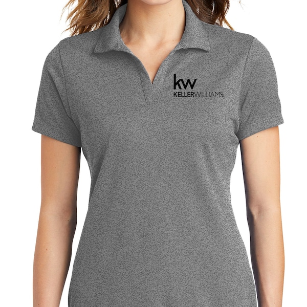Keller Williams Ladies' Moisture-wicking Cooling Polo; KW Apparel, Polos, Short Sleeve, Embroidered Logo, Real Estate Polo
