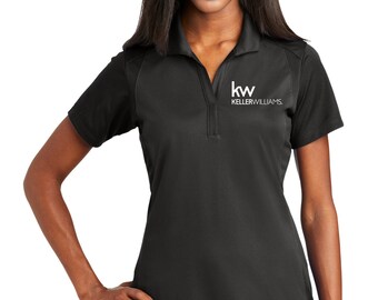 Keller Williams Ladies' Colorblock Polo, KW Apparel, Polos, Short Sleeve, Embroidered Logo, Real Estate Polo