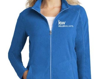 Keller Williams Ladies Microfleece Zip-Up Jacket  Fleece Apparel for Realtors  Stylish  Comfortable
