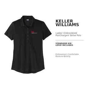 Keller Williams Ladies Polo, Short Sleeve Moisture-Wicking Shirt, Embroidered Logo, Poly Cotton 80/20 | Tailored Fit