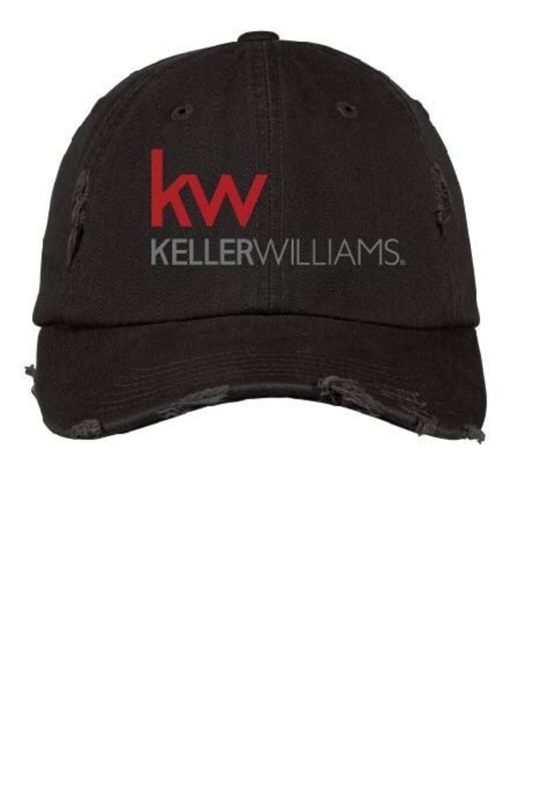 Keller Williams Distressed Cap Cap, Distressed, Embroidered, Keller Williams, Real Estate Cap