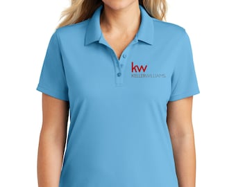 Keller Williams Ladies' MicroMesh polo; ladies' polo, real estate polo, keller williams polo, real estate shirt, realtor polo
