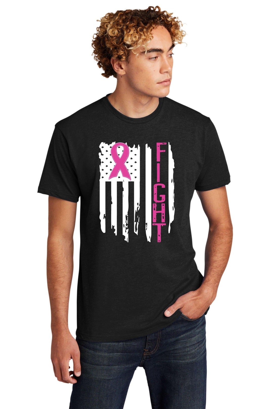 Breast Cancer Fighter Shirt, Cancer Warrior Shirt, Cancer Support Shirt ...
