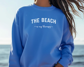 Sweater met comfortabele kleuren, sweater met ronde hals, strandsweater, vakantiesweater, strandshirt, zomersweater, gezellige sweater, meisjescadeaus