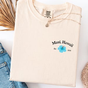 Maui Comfort Colors Shirt, beach shirt, summer shirt, cute shirts, vacation shirt, trendy shirt, girl gifts, womens tops, girls shirts