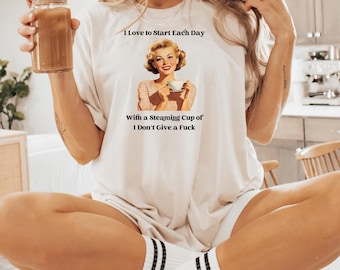 Coffee lover shirt, funny coffee lover gift, gift for coffee lovers, mom gift, gift for her, Coffee Graphic T-Shirt, Retro Tee, cute shirt