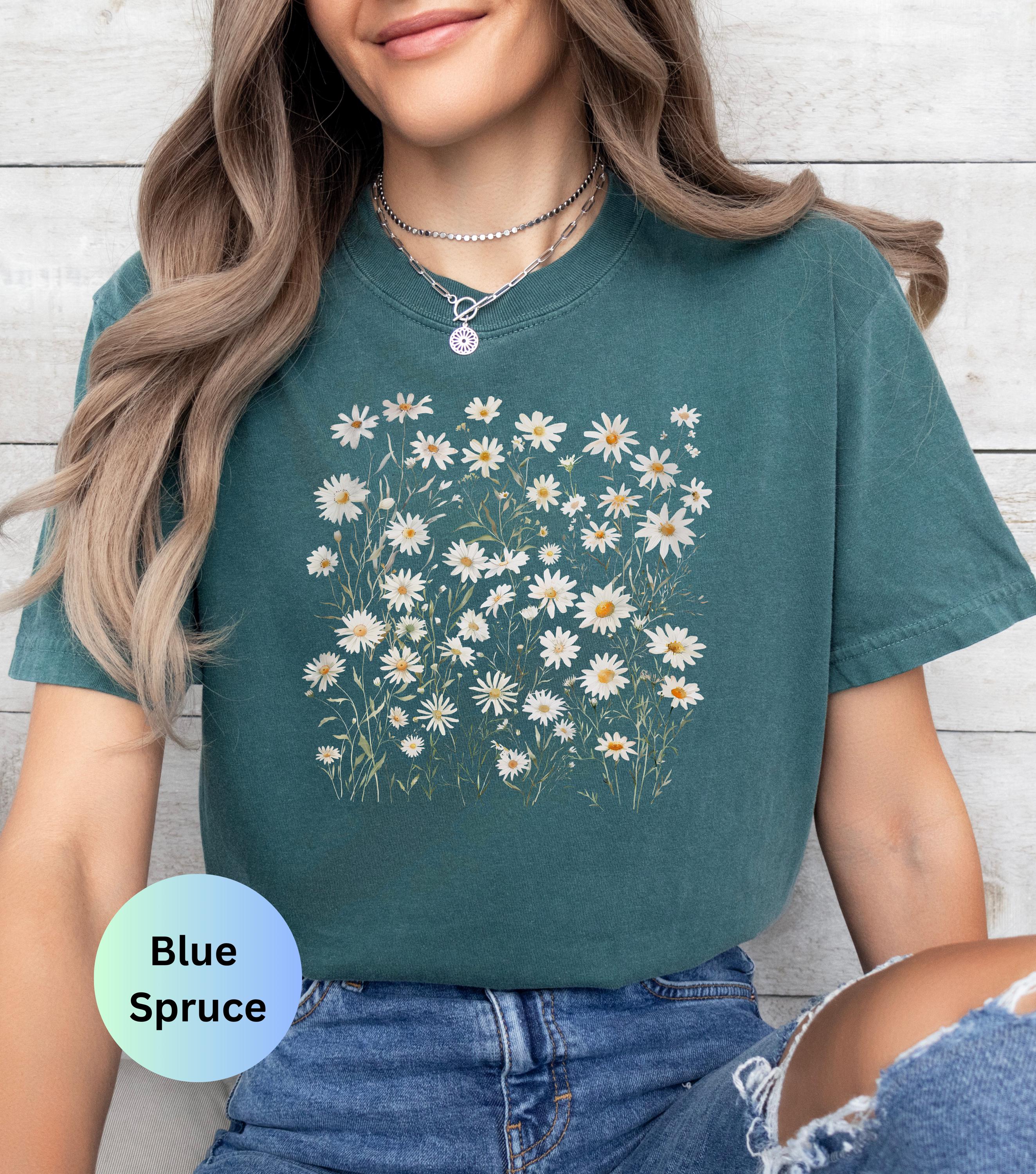 Womens summer tops, summer clothing, girls shirts, floral boho shirt, womens tshirts, Comfort Colors girls shirt, trendy vacation shirt