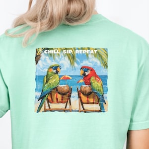 Camisa de verano, camisas de playa, camisas lindas, camiseta de mujer, camiseta de vacaciones, ropa linda de verano, camisas de vacaciones, regalos para niñas, camisa Comfort Colors
