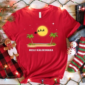 Hawaiian Christmas Shirt, Mele Kalikimaka