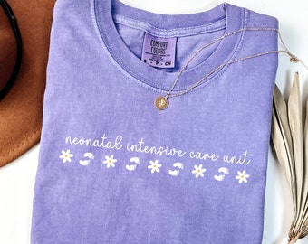 Chemise d'infirmière Comfort Colors, cadeau d'infirmière, chemise de USIN, infirmière néonatale, chemise de soins intensifs, cadeau de remise des diplômes d'infirmière, infirmière diplômée, étudiante en soins infirmiers