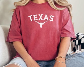 Texas Shirt, Texas Cowboys Retro Shirt, Western American Tshirt, Retro Country T-Shirt, Cowgirl Shirt, Geschenk für sie, Comfort Colors Shirt,