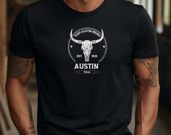 Austin Texas shirt, Cowboy Shirt, Western American Tshirt, Texas Cowboy Retro Tee Shirt, Retro Country Tee, Boho Comfort Colors Shirt