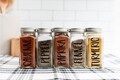 Custom Labeled Glass Spice Jars with Metal Lids | Personalized Spice Containers | Pantry Organization