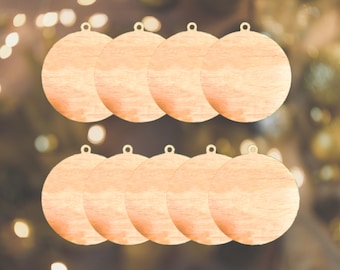 Wood Ornament Blanks: DIY Craft, Laser Engrave Ready