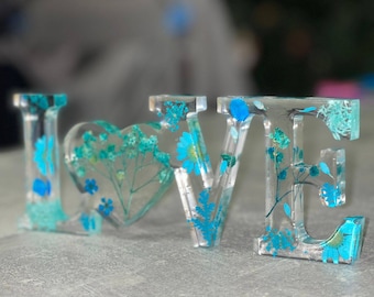 Freestanding Resin Love Sign