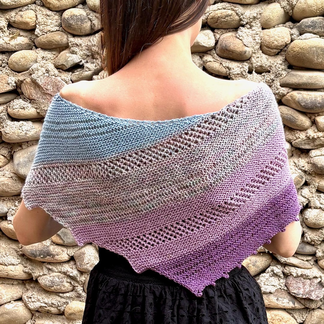 Knitting Pattern Taos Monsoon Shawl - Etsy