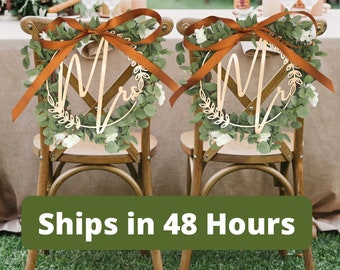 Wooden Chair Signs Mr & Mrs Wedding Chair Signs Hand Painted Bamboo Wood Signs for Bride and Groom Chairs Wooden Chair Signs Mr & Mrs Wedding Chair Signs Hand Painted Bamboo Wood Signs for Bride and Groom Chairs
