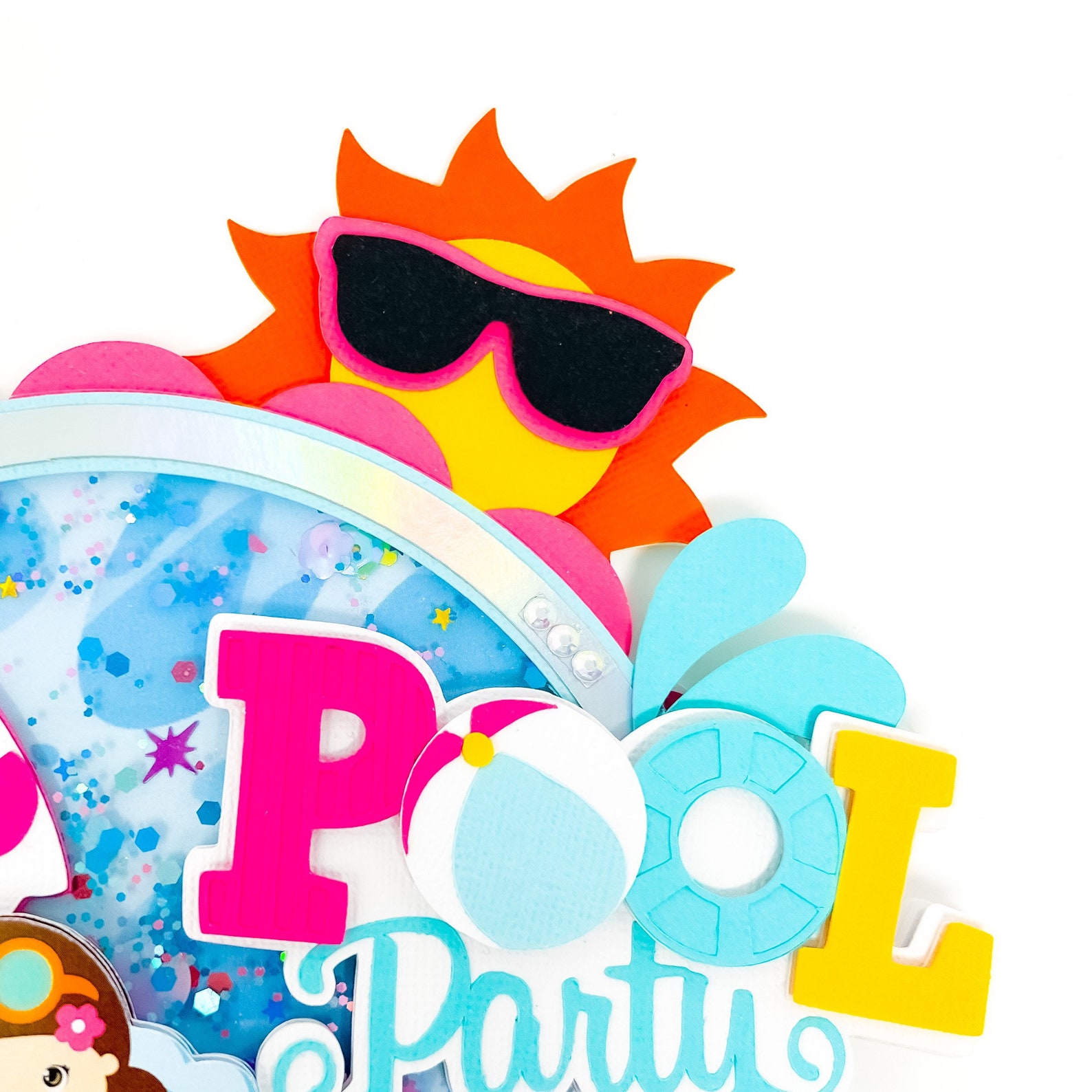 Pool Party Cake Topper Birthday Decor Etsy UK