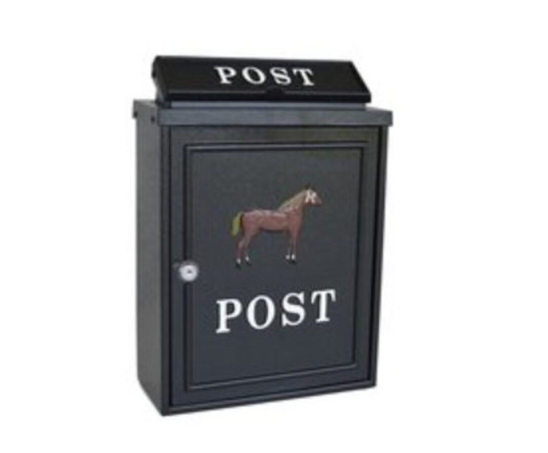 Vintage Galvanized Mailbox Decor Handmade Steel Box Unique Etsy