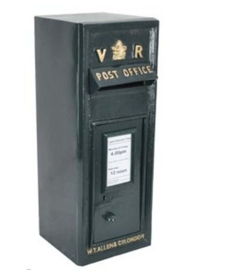 Vintage Cast Iron Mailbox Decor Handmade Cast Iron Box Etsy