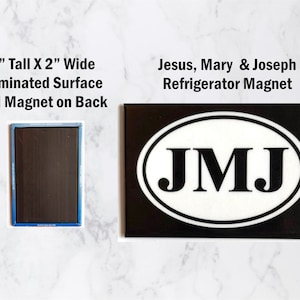 Jesus, Mary & Joseph Magnet fridge magnet Religious magnets catholic magnets Immaculate Heart of Mary Sacred Heart of Jesus catholic youth