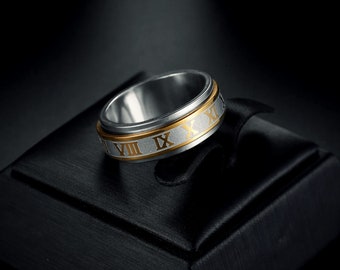 Fidget Ring Anxiety Relief Toy Fidget Toy Fidget Spinner Ring Spinning Ring Fidget Device Ring Fidget Ring For Anxiety Adult Fidget Toys