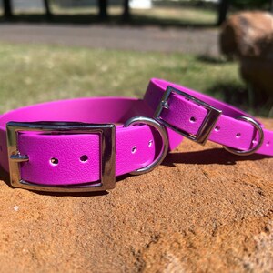 BEST SELLING DOG Pet Collar Lead Waterproof Bright Soft Working Farm Animal Durable Adjustable image 13