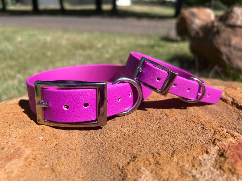 BEST SELLING DOG Pet Collar Lead Waterproof Bright Soft Working Farm Animal Durable Adjustable image 13