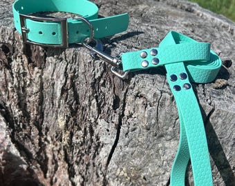 TOP SELLING Dog Lead and Collar SET Pet Waterproof Strong Durable Bright Training Obedience Agility Kennel