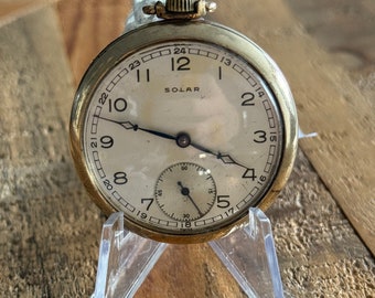 Vintage Solar Pocket Watch