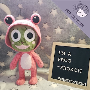Fairy Tail Cat Frosch Crochet Pattern