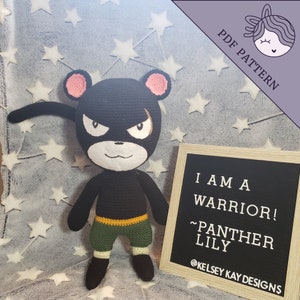 Fairy Tail Cat Panther Lily Crochet Pattern