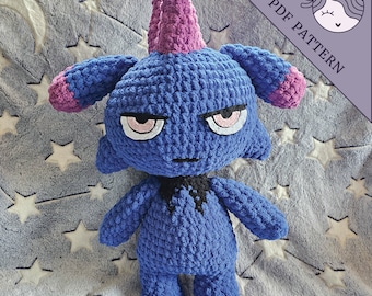 Patrón de crochet para el modelo Depresso de Palworld Jumbo
