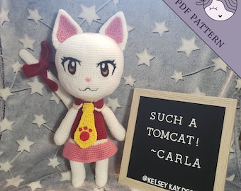 Fairy Tail Cat Carla Crochet Pattern