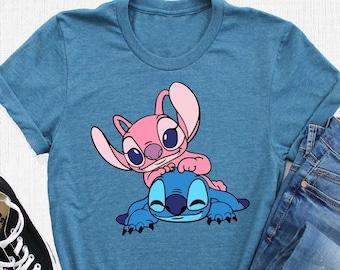 Lilo And Stitch Shirt, Stitch Shirt, Angel Shirt, Stitch And Angel Shirt,  Disney Family Shirt, Family Vacation, Women's Disney Shirt
