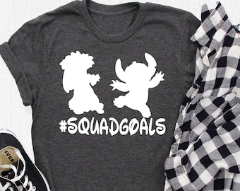 Lilo And Stitch Squad Goals Shirt, Ohana Shirt, Ohana Means Family Shirt, Lilo And Stitch Shirt, Stitch Shirt, Family Shirt, Lilo And Stitch