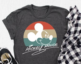 Mickey Mouse Head T-Shirts, Disney Trip Shirt, Disneyworld Shirt, Mickey Ear Shirt, Disney Vacation Tee, Mouse Disney Family Shirts
