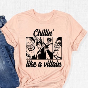Chillin Like A Villain Shirt, Villain Shirt, Disney Villain Shirt, Disney Shirt, Disney Tshirts, Disney Halloween Shirt, Halloween Shirt Bild 1